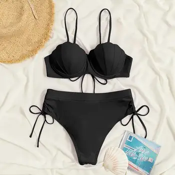 2022 Novi Seksi Brazilski Bikini Set Ženski Špageti Kupanje Sirena Ženski Push-Up Kupaći Kupaći Kostim Bikini
