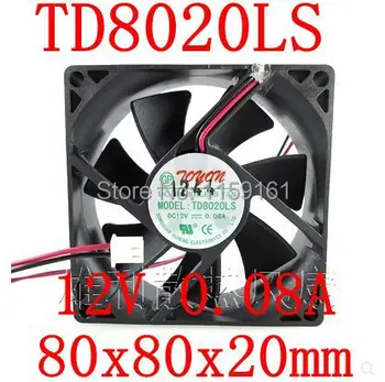 Besplatna dostava Novi originalni TD8020LS 12 U 0.08 A 8 cm 80*80*20 MM silent fan