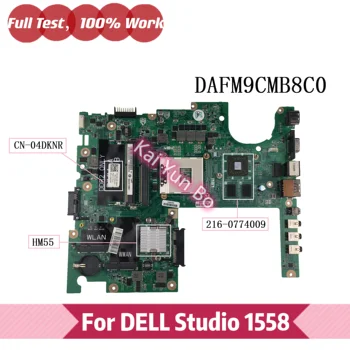 DAFM9CMB8C0 Matična ploča za DELL Studio 1558 Matična ploča laptopa CN-04DKNR 04DKNR 4DKNR HM55 216-0774009 GPU DDR3 Testiran na 100% Posao