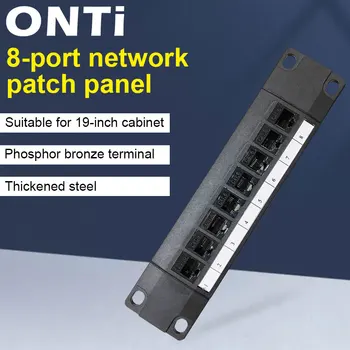 ONTi 8-port Izravna prebacivanje ploča CAT6 kabel Mrežni Kabel adapter RJ45 Трапецеидальный Ethernet priključak Razvodna rama