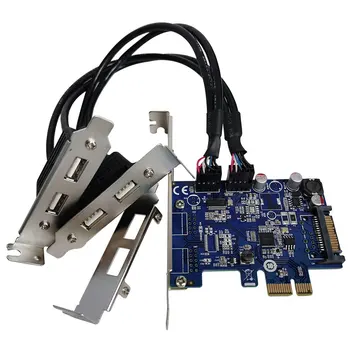 PCIe 2 usb priključka unutar 2 porta 9pin 9-pinski USB2.0 kartica za proširenje Bluetooth usb WIFI PCI-E adapter je pretvarač kartica