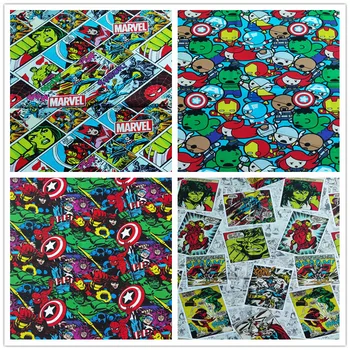 Prodaja Disney The Avengers Superheroj Spiderman Denim Materijal Za Odjeću Haljina Kolaž Tkanina Za Šivanje Квилтинг Rukotvorina