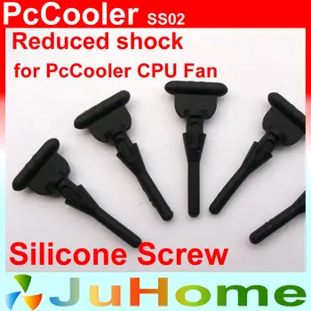 Silikon Vijak za cpu ventilator PcCooler, Crni Silikon Odvijač za smanjenje Buke ventilatora, PcCooler SS02